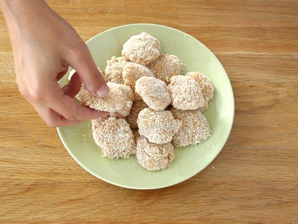 Nugget ayam buatan sendiri - Persiapan langkah 4