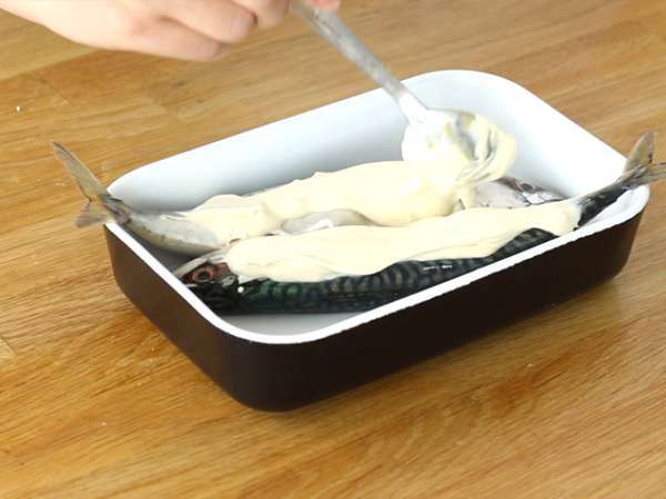 Makarel dengan mustard - Persiapan langkah 3