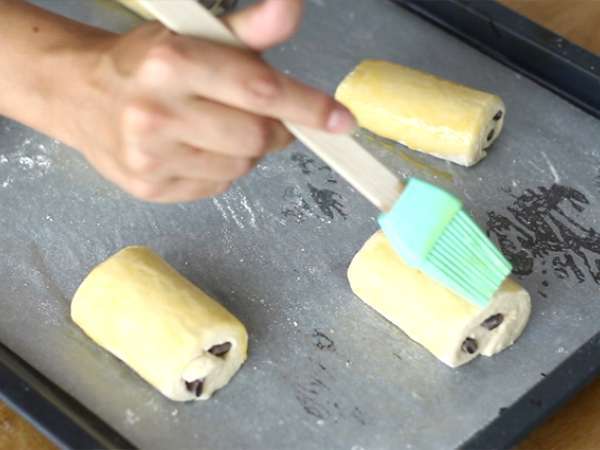 Roti cokelat atau chocolatines - Persiapan langkah 17