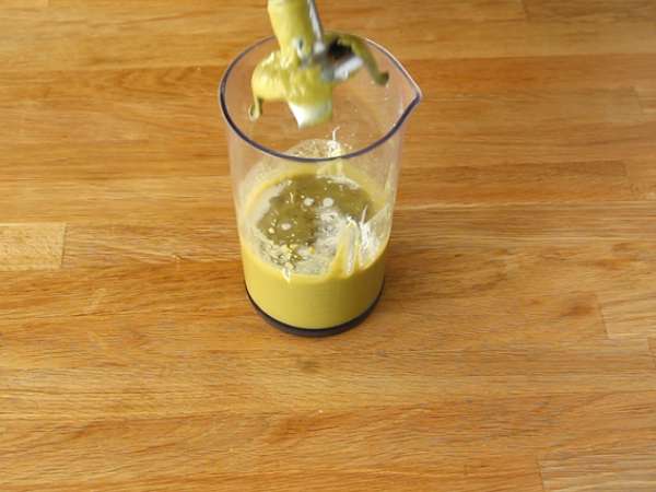 Sup kacang polong dingin cepat - Persiapan langkah 2