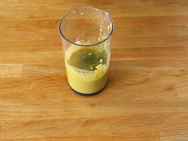 Sup kacang polong dingin cepat - Persiapan langkah 3