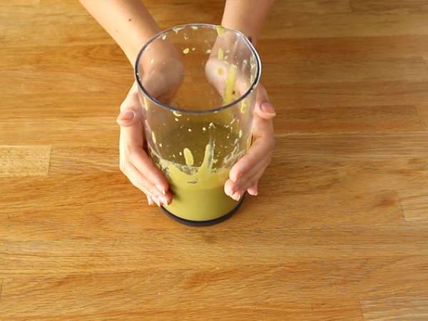 Sup kacang polong dingin cepat - Persiapan langkah 4