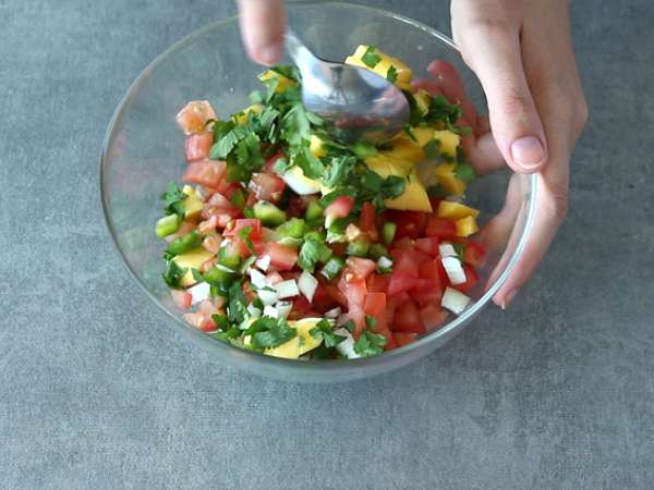 Cod ceviche - Persiapan langkah 4