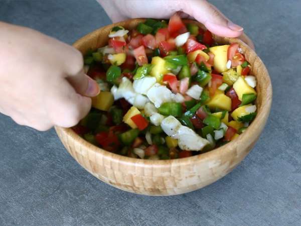 Cod ceviche - Persiapan langkah 5