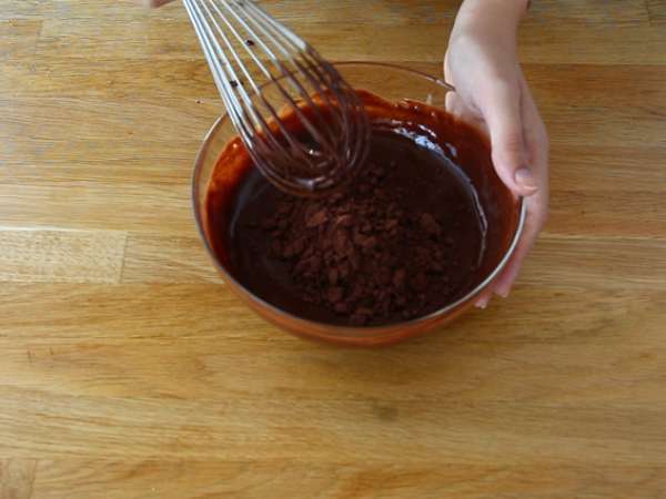 Kue mousse cokelat buatan sendiri - Persiapan langkah 2