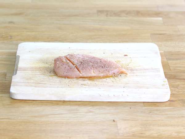 Ubi jalar panggang oven (dengan ayam) - Persiapan langkah 3