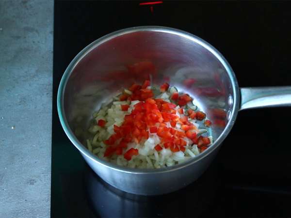 Labu dengan udang - Camarão na moranga Brasil - Persiapan langkah 6