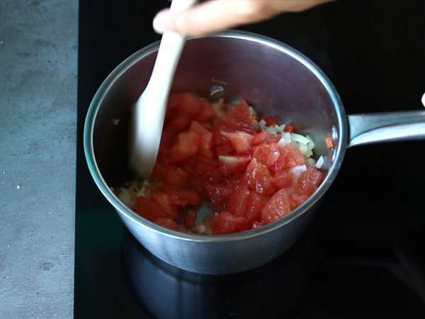 Labu dengan udang - Camarão na moranga Brasil - Persiapan langkah 7