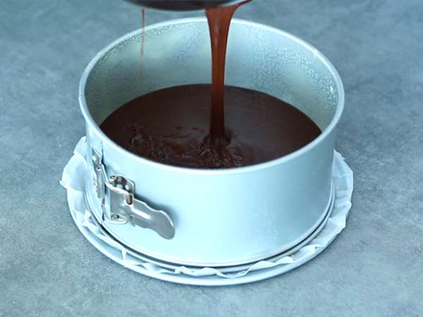 Fondant karamel cokelat dan mentega asin - Persiapan langkah 7