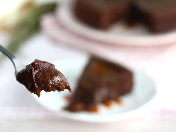 Fondant karamel cokelat dan mentega asin - Persiapan langkah 9