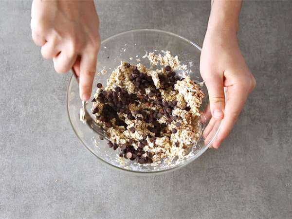 Kue pisang dan cokelat dengan 3 bahan - Persiapan langkah 1