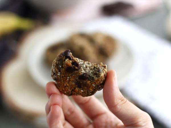 Kue pisang dan cokelat dengan 3 bahan - Persiapan langkah 4