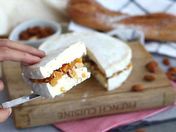 Brie dengan isian aprikot dan almond - Persiapan langkah 5