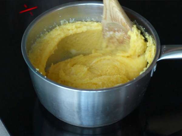 Savoy diots dengan polenta dan keju comté - Persiapan langkah 4