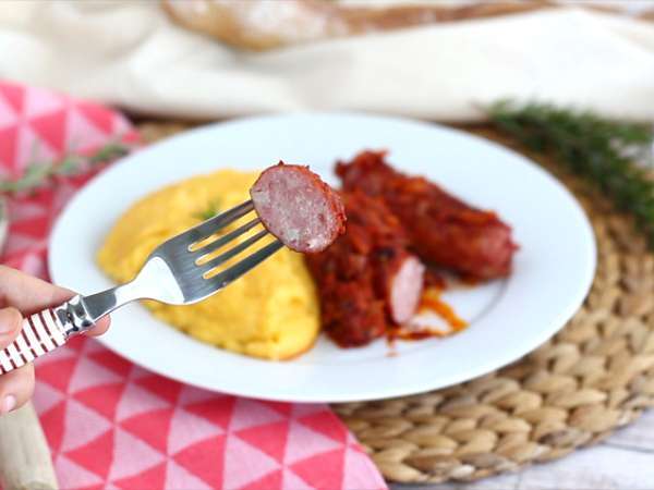 Savoy diots dengan polenta dan keju comté - Persiapan langkah 5