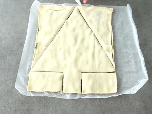 Kue puff dengan tapenade buatan sendiri - Persiapan langkah 4