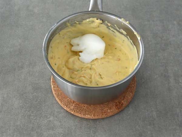 Salmon asap dan souffle fromage frais - Persiapan langkah 4