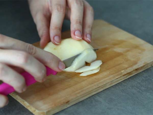 Kamboja pir dalam porsi individu - Persiapan langkah 1