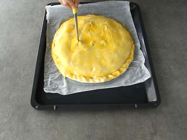 Pai raclette - Persiapan langkah 5