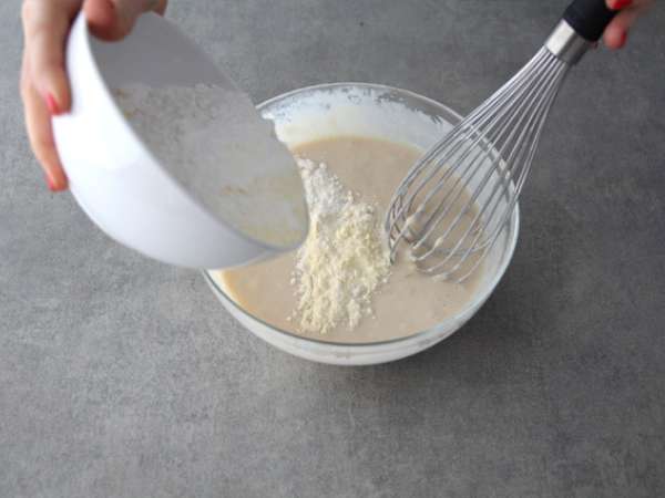 Pancake vegan dan bebas gluten - Persiapan langkah 3