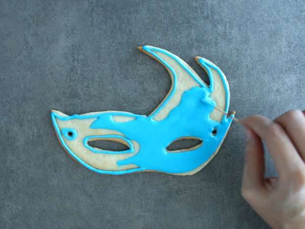 Topeng roti pendek karnaval - Persiapan langkah 5