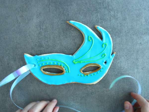 Topeng roti pendek karnaval - Persiapan langkah 6