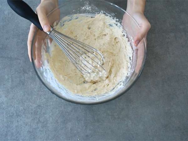 Okonomiyaki - telur dadar Jepang - Persiapan langkah 1