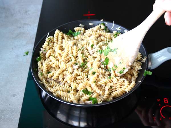 Pasta tuna yang mudah - Persiapan langkah 4