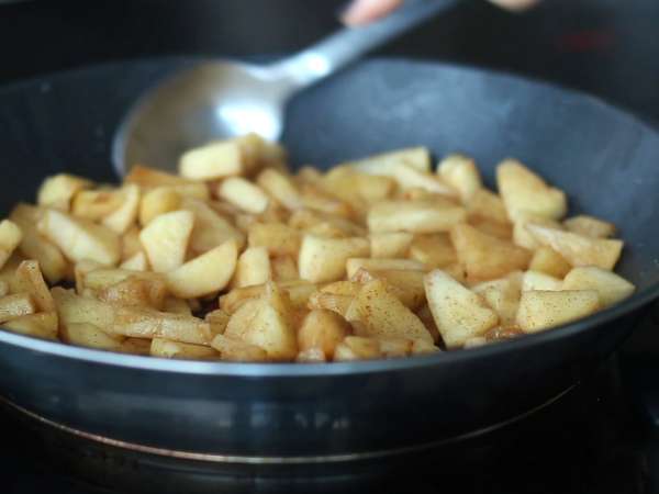 Remahan apel (vegan dan bebas gluten) - Persiapan langkah 1