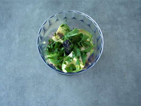 Hummus alpukat - Persiapan langkah 1