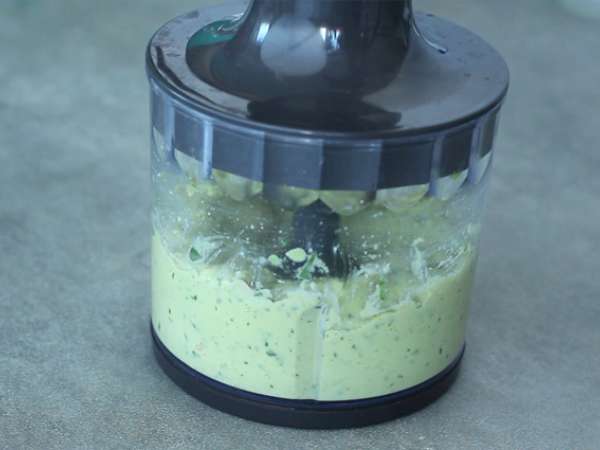 Hummus alpukat - Persiapan langkah 2