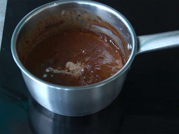 Kue cokelat ekstra fondant 3 - Persiapan langkah 6