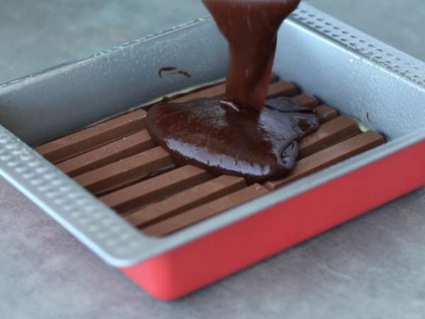 Brownies dengan Kit Kat ® - Persiapan langkah 3