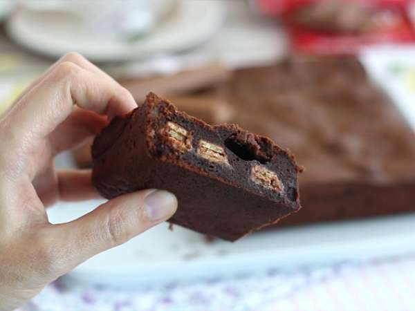 Brownies dengan Kit Kat ® - Persiapan langkah 4