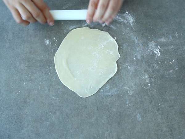 Tortilla gandum - Persiapan langkah 2