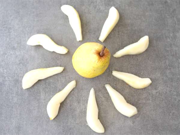 Tart pir dan cokelat - Persiapan langkah 1