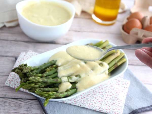 Asparagus dengan saus mousseline - Persiapan langkah 5