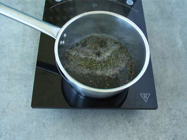 Salad miju-miju dan ubi jalar - Persiapan langkah 1