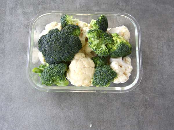 Roti kembang kol dan brokoli kari - Persiapan langkah 1