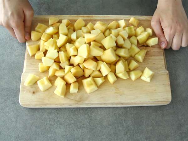 Pai apel - Persiapan langkah 1