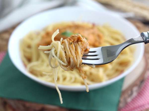 Saus pesto merah - Persiapan langkah 3