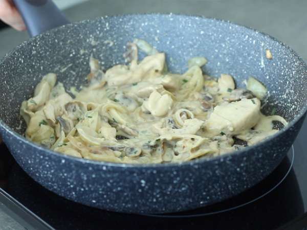 Ayam krim dengan jamur - Persiapan langkah 3