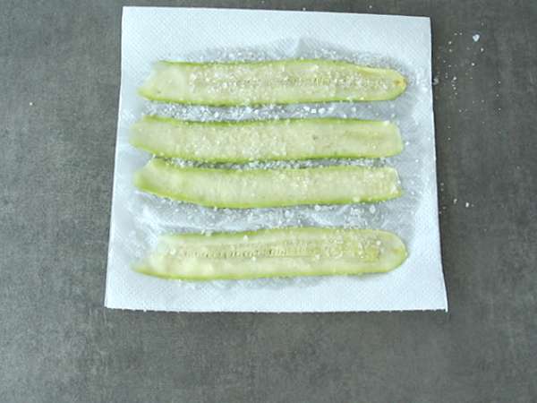 Lasagna cukini dan bayam - Persiapan langkah 2