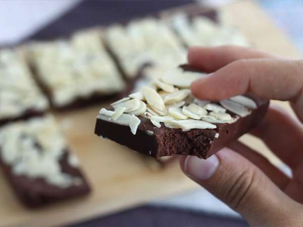 Fudge kacang vegan - Persiapan langkah 3