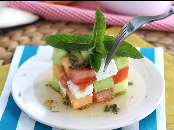 Salad kubus Rubik - Persiapan langkah 4