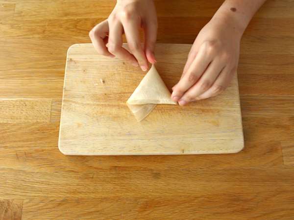 Tuna dan tomat samoussas - Persiapan langkah 3