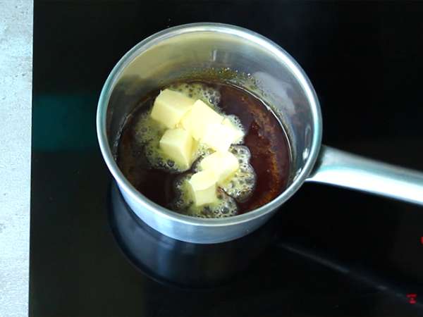 Puding beras dengan karamel mentega asin - Persiapan langkah 3