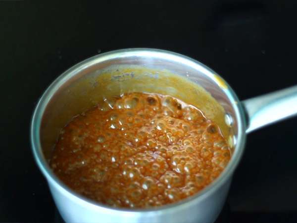 Puding beras dengan karamel mentega asin - Persiapan langkah 4