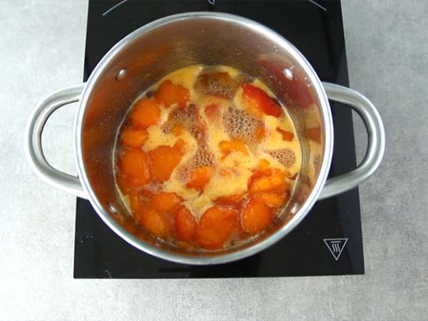 Selai aprikot buatan sendiri - Persiapan langkah 3