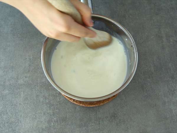 Panna cotta vanila dengan coulis aprikot - Persiapan langkah 2